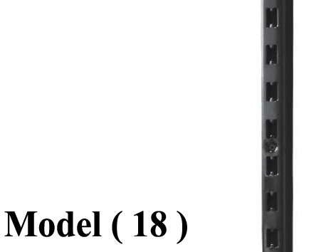 بريمو  (2*3) (NO) F.TG (مو 18) <> قائم بريمو معدنى SH (H) اسود مط 240 سم (W=3,D=2,H=240CM,TH=1MM)