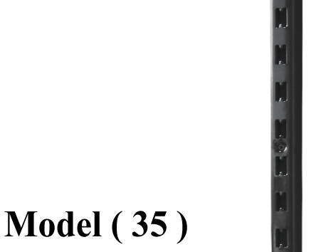 بريمو (2*3.5) TG ـ F ـ NO (مو 35) % قائم بريمو معدنى YO H اسود مط 240 سم (W=3.5,D=2,H=240CM,TH=1MM)