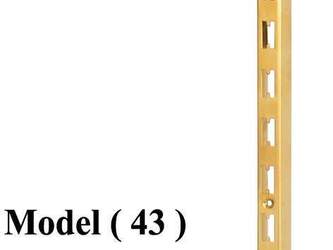 بريمو مكون (NO) E (مو 43) قائم بريمو معدنى لوكس EZ H ذهبي 240 سم (W=3,D=2,H=240CM,TH=1.2MM)