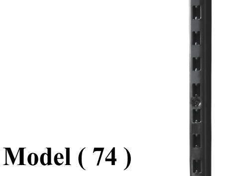 بريمو (2*3) LX ـ NO) E ) (مو 74) قائم بريمو معدنى لوكس EZ H رمادى نجومى 120سم (W=3,D=2,H=120CM,TH=2MM)