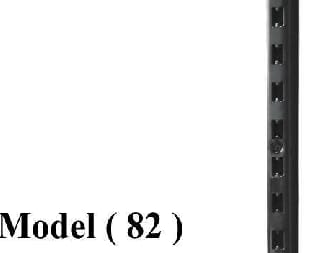 بريمو (2*3)  E (NO) LX (مو 82) !! قائم بريمو معدنى OM (H) اسود 240 سم (W=3,D=2,H=240CM,TH=2MM)