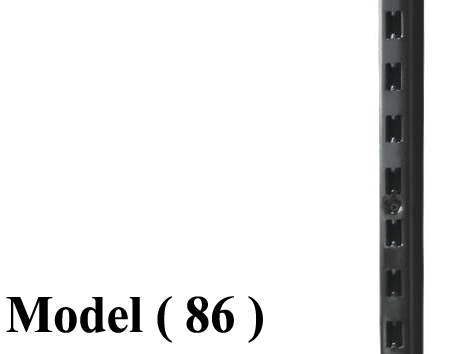 بريمو ( 2*3 ) TG ـ ( NO ) F ( مو 86 ) <> قائم بريمو معدنىEH ( H) اسود 240 سم (W=3,D=2,H=240CM,TH=2MM)