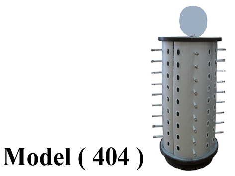 نظارات  D (مو 404) & كاونتر توب نظارات دوار بالمرايا فضى (H=65CM)