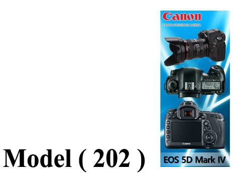 استاندات دعاية C (مو 202) بانر استاند شاشة اوت دور (W=85,H=200CM)
