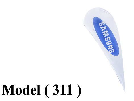 استاندات دعاية C (مو 311) ستان استاند علم مطبوع (W=7,H=380CM)