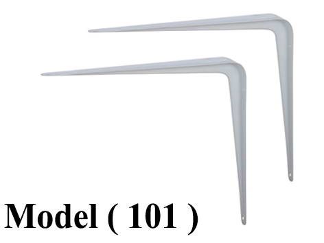 مستلزمات رف F NO مو (101)% زوج حامل رف L ابيض (D=30,H=25CM)