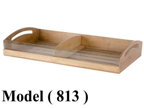 بساكت بيكرى مكون B (مو 813) $ باسكت 2 مقبض دائرى بالفاصل فنلندى زان (W=90,D=50,H=15CM)
