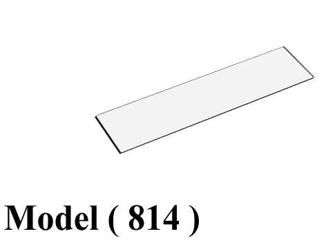 بساكت خشبية B (مو 814) حاجز زجاج باسكت 2 مقبض دائرى شفاف (W=88.5,D=9.5CM,TH=6MM