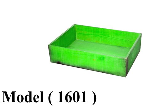 بساكت خشبية مكون B  (مو1601) باسكت سوليد موسكى طبيعي صغير أخضر (W=40,D=30,H=7CM)