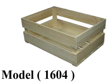 بساكت خشبية مكون B  (مو1604) صندوق خشب موسكى طبيعي كبير بيج (W=50,D=35,H=20CM)