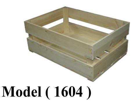 بساكت خشبية مكون B  (مو1604) صندوق خشب موسكى طبيعي كبير زان (W=50,D=35,H=20CM)