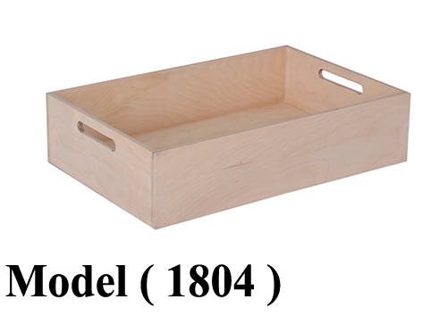 بساكت خشبية مكون B (مو 1804) صندوق خشب فنلندى سوليد بيد كبير زان (W=60,D=40,H=15CM)