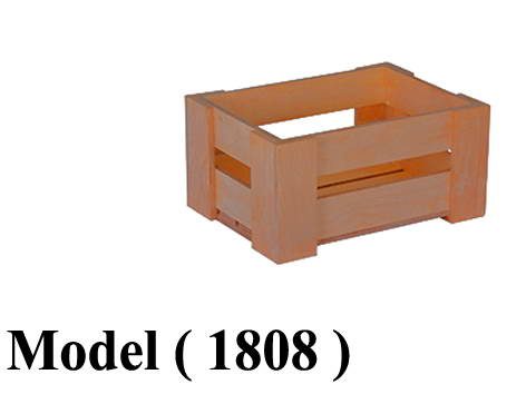 بساكت خشبية مكون B (مو 1808) صندوق خشب فنلندى شرائح صغير هافان (W=30,D=40,H=20CM)