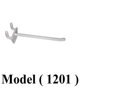 اكسسوارات بيجبورد B مو (1201) شوك بيجبورد 6 مم بلاستيك ابيض 10 سم (W=10CM,TH=6MM)