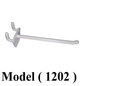 اكسسوارات بيجبورد B مو (1202) شوك بيجبورد 6 مم بلاستيك ابيض 15 سم (W=15CM,TH=6MM)