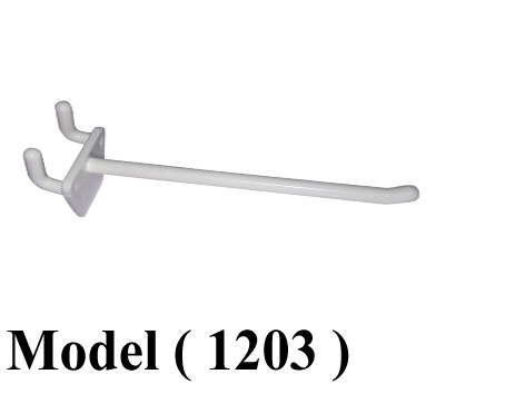 اكسسوارات بيجبورد B مو (1203) شوك بيجبورد 6 مم بلاستيك ابيض 20 سم (W=20CM,TH=6MM)