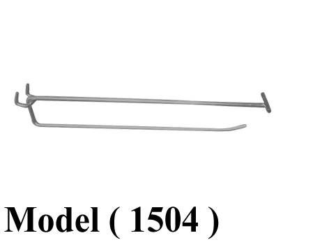 اكسسوارات بيجبورد C (مو 1504) شوكة بيجبورد بالذراع 6مم مطلى 40 سم (W=40CM,TH=6MM)