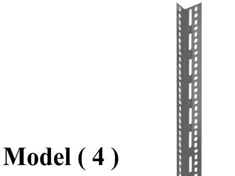 مخازن استاندر B (مو 4) قائم EZ رمادى نجومى 200 سم (W=4,D=6,H=200CM,TH=2MM)