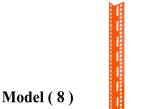 مخازن استاندر B (مو 8) $ قائم EZ برتقالى 300 سم (W=4,D=6,H=300CM,TH=2MM)
