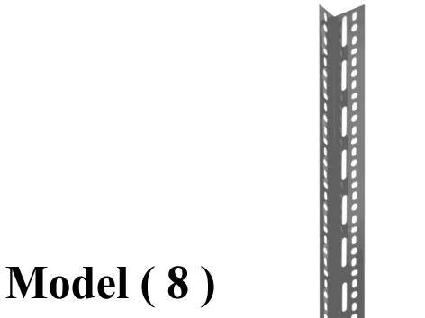 مخازن استاندر B (مو 8) $ قائم EZ رمادى نجومى 300 سم (W=4,D=6,H=300CM,TH=2MM)