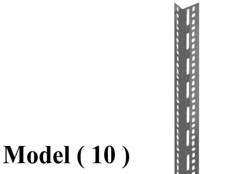 مخازن استاندر B (مو 10) قائم EZ رمادى نجومى 400 سم (W=4,D=6,H=400CM,TH=2MM)