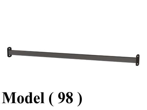 مخازن استاندر B (مو 98) بار تقوية (2 * 4) بالفلنشة رمادى نجومى 180 سم + 4 مسمار (W=180CM)