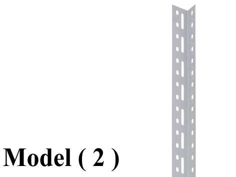 مخازن مونو B (مو 2) !! قائم رمادى 200 سم (W=4,D=6,H=200,TH=1.5MM)