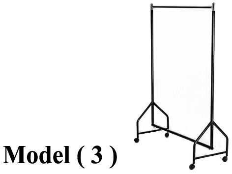 استاندات (NO) E (مو 3) $ <>استاند واحد دور EZ فلات قطر 32 لوكس اسود  (W=120,D=45,H=160CM)