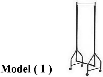 استاندات (NO) F (مو 1) # <>استاند واحد دور فلات EZ قطر 32 لوكس اسود (W=60,D=45,H=160CM