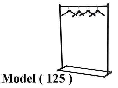 استاندات C (مو 125) استاند واحد دور اسود (W=120,D=40,H=155CM)