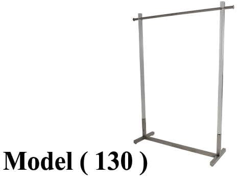 استاندات   ( NO) E ( مو 130) استاند واحد دور استانلس مط * اكريليك (W=140,D=40,H=176CM)