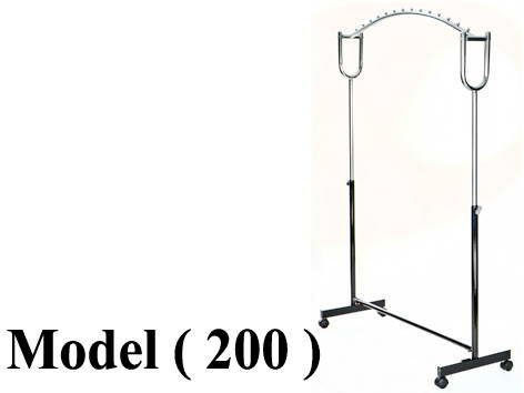 استاندات B (مو 200) $ استاند واحد دور قوس متحرك اسود * مطلى (W=120,D=40,H=170CM)