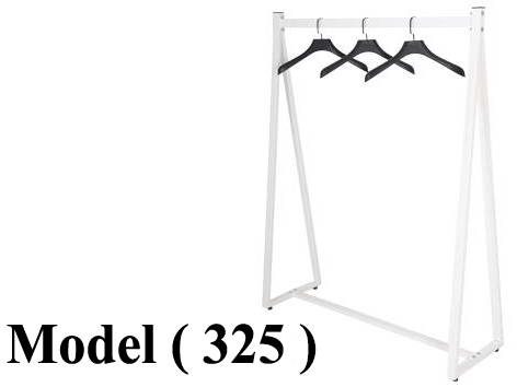 استاندات B (مو 325) استاند هرمى واحد دور ابيض مط (W=120,D=40,H=150CM)