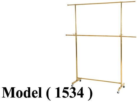 استاندات (NO) E ( مو 1534 ) استاند 2 دور ذهبى ( كود 10 ) (W=155,D=44,H=220CM)