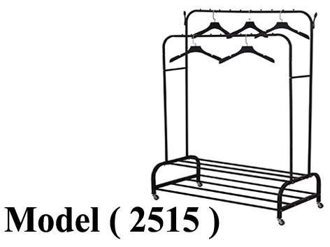 استاندات C (مو 2515) استاند 2 بار متوازى اسود (W=56,D=109,H=157)