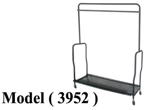 استاندات B (مو 3952) استاند تخزين ملابس هيفى ديوتى اسود عجل اوربى (W=150,D=55,H=210CM)