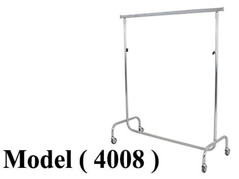 ** استاندات NO F (مو 4008) %استاند واحد دور قطر 30 ملم متحرك ممتد نيكل كروم (صناعة ايطالى) (W=220,D=57,H=200CM)