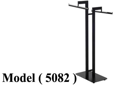 استاندات B (مو 5082) راك 2 ذراع حرف T قاعدة معدنى اسود (DF-18) (W=60,D=52,H=143CM)