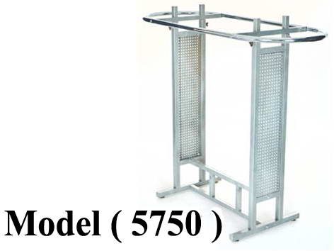 استاندات (NO) D (مو 5750) & استاند تعليق متحرك بيضاوى رمادى (W=125,D=50,H=105CM)
