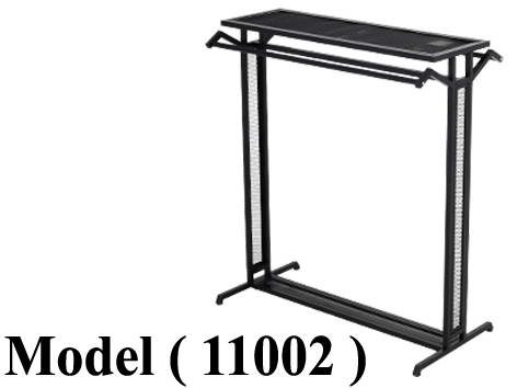استاندات (NO) E (مو 11002) استاند منضدة وتعليق رف شبك اسود (PRD-326) (W=120,D=60,H=137CM)