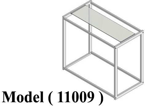 استاندات B (مو 11009) ريون منضدة وتعليق EZ بالزجاج مطلى (W=150,D=80,H=130CM)
