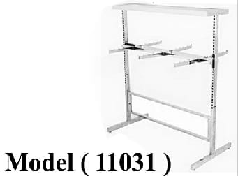 استاندات(NO) F (مو 11031) استاند واحد رف 6 كابولى استانلس (ZY - 208)