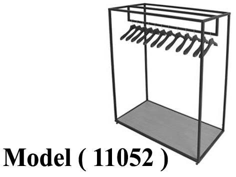 استاندات مكونة B (مو 11052) استاند تعليق EZ اسود بالخشب ابيض (W=155,D=70,H=140CM)