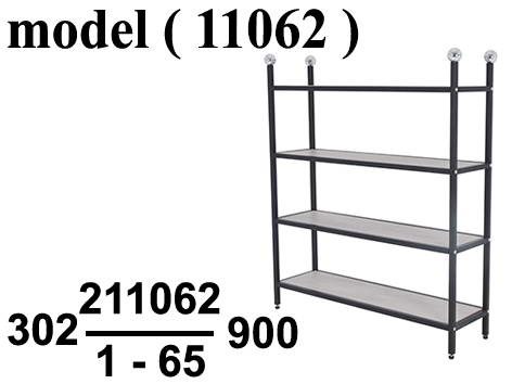 استاندات مكونة B (مو 11062) استاند 4 رف EZ بالخشب بيج خشابي (306) (W=120,D=33,H=150CM)
