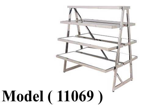 استاندات B (مو 11069) استاند 7 رف بدون دهان (W=120,D=95,H=130CM)