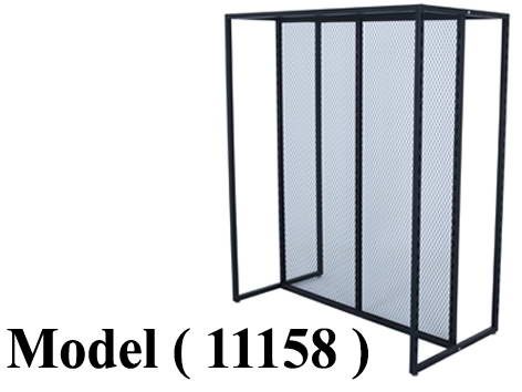 استاندات B (مو 11158) استاند H شبك اسود 60 * 120 سم (W=120,D=60,H=150CM)