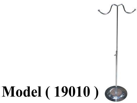 استاندات (NO) D (مو 19010) & كاونتر توب 2 شنطة متحرك نيكل كروم  (H=75CM)