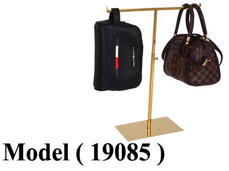 استاندات (NO) E (مو 19085) كاونتر توب استانلس 2 شنطة ذهبى (W=25,D=15,H=63CM)