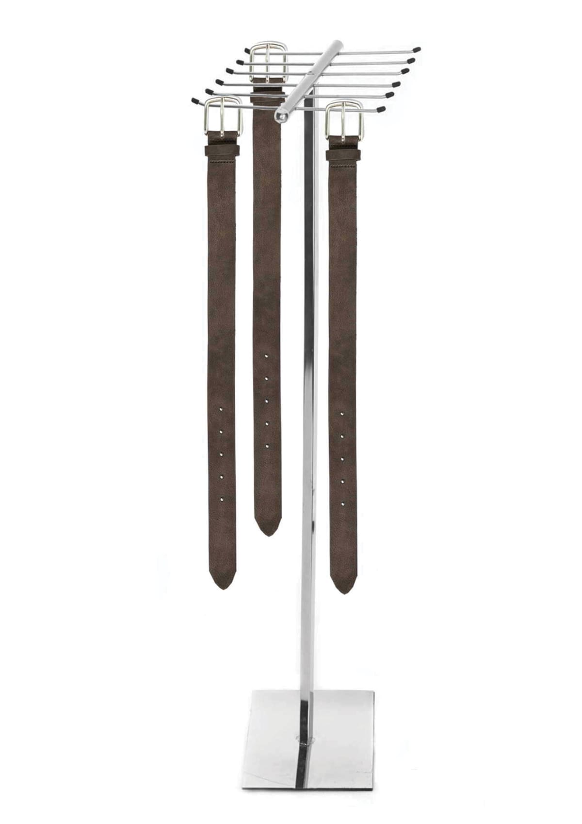 استاندات C (مو 19252) #استاند احزمة دوبل نيكل كروم (H=135CM)
