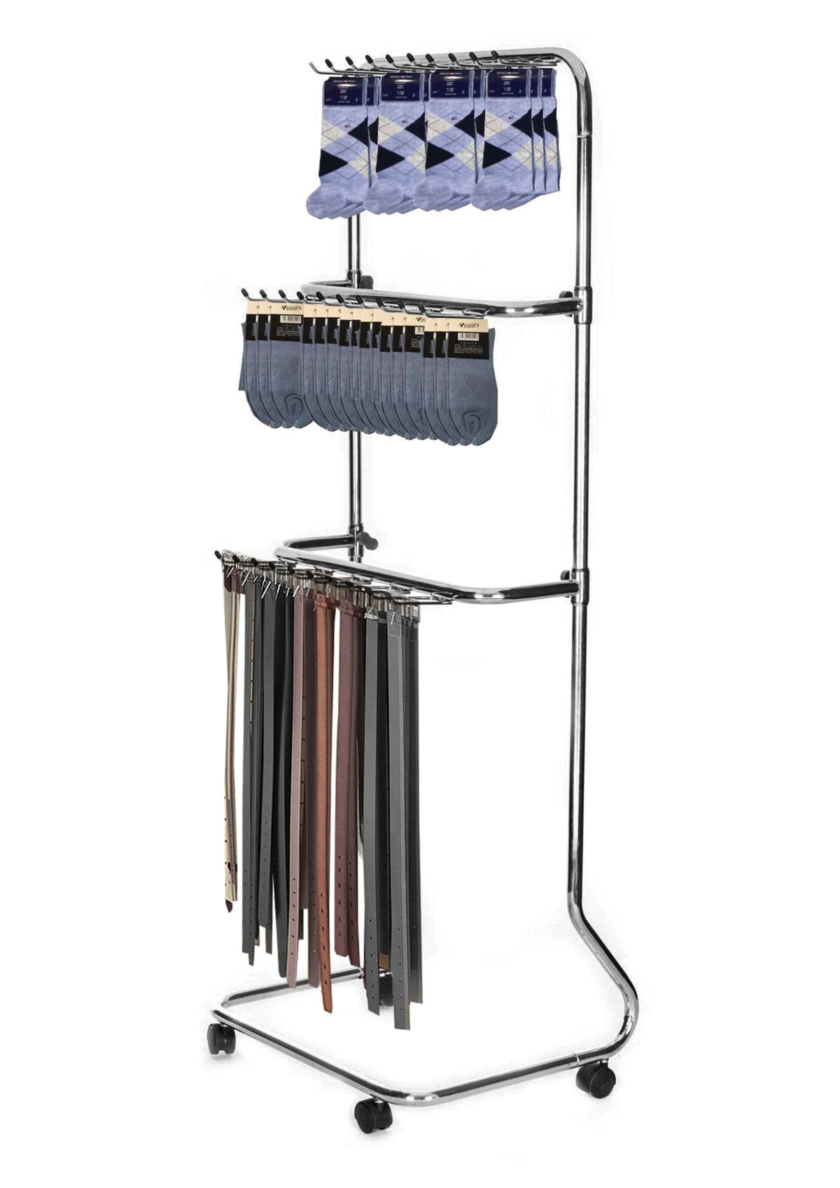 استاندات B (مو 19256) استاند شوك 3 دور مطلى (W=64,D=46,H=140CM)